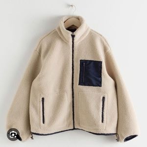 Other stories wool fleece jacket